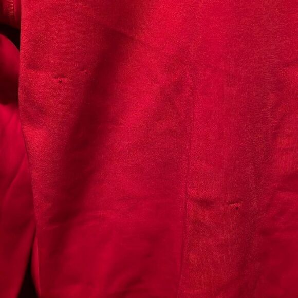 New Balance Men's Red Long Sleeve Pocket Pullover Hoodie - Picture 6 of 7